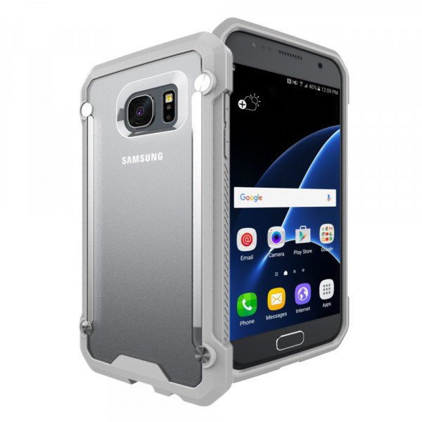 Wholesale Galaxy Note FE / Note Fan Edition / Note 7 Clear Defense Hybrid Case (Gray)